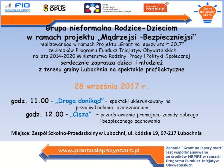 plakat na spektakle grant