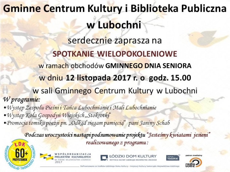 spotkanie wielopokoleniowe plakat