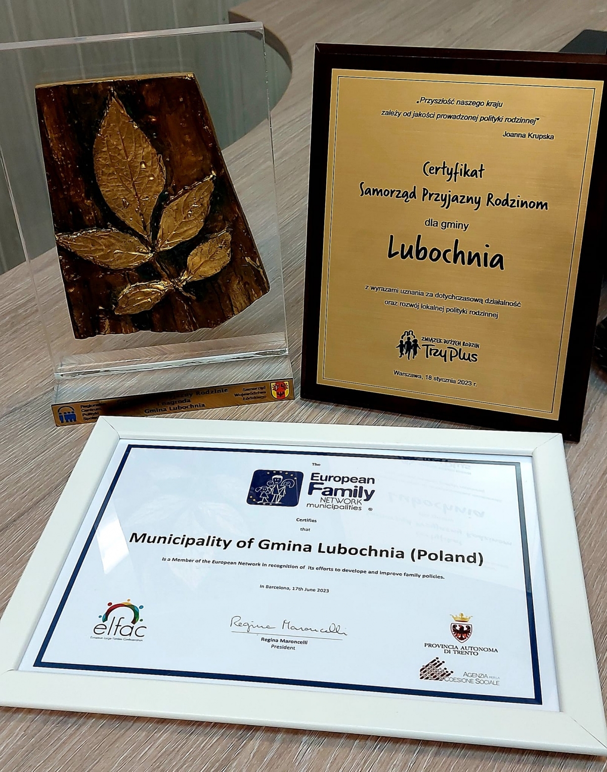 certyfikaty gmina przyjazna rodzinie