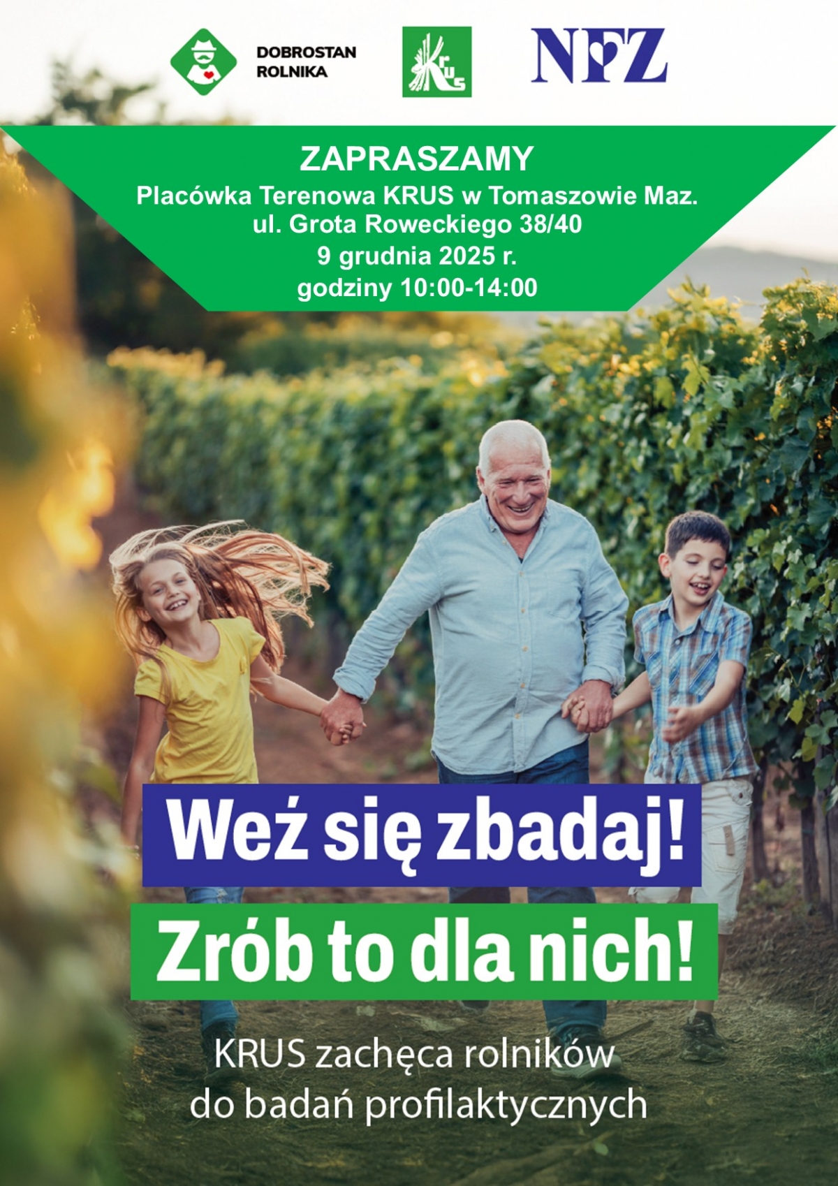 plakat weź się zbadaj tm