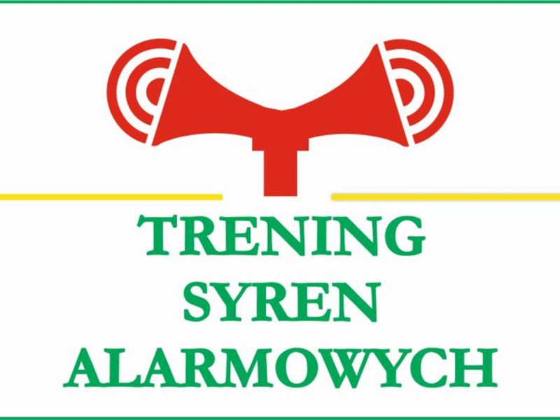 przykładowa grafika treningu syren alarmowych